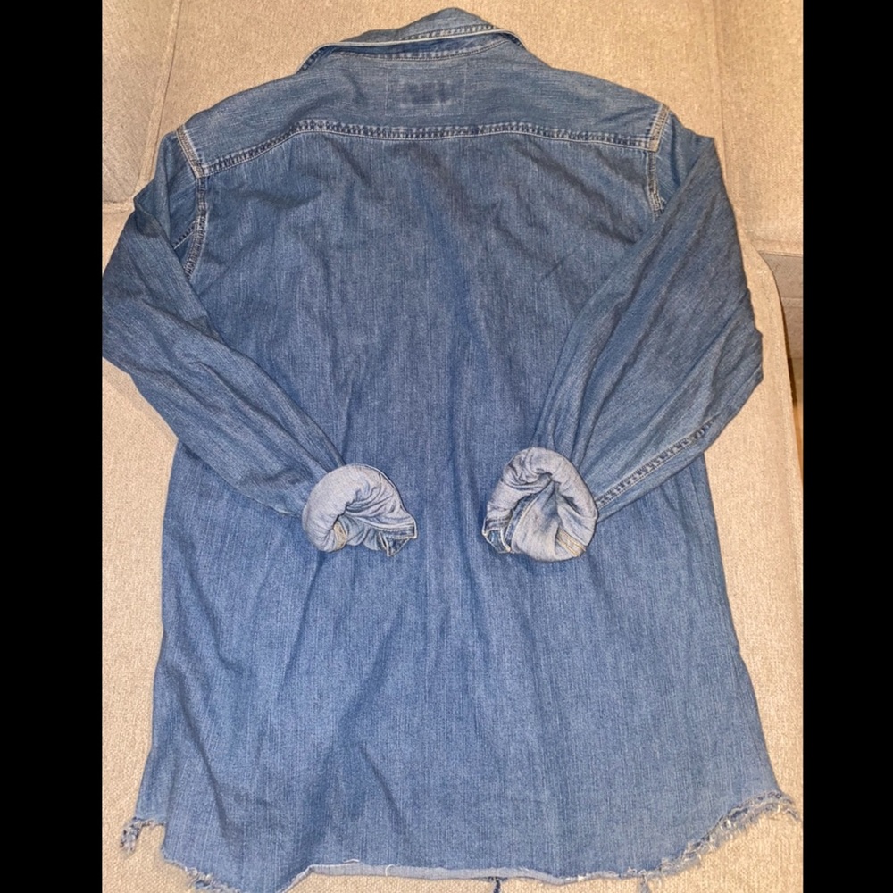 Urban Outfitters Vintage Distressed Denim Shirt - Picture 5 of 5